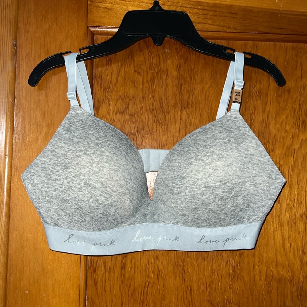 PINK Wireless Push Up Bra